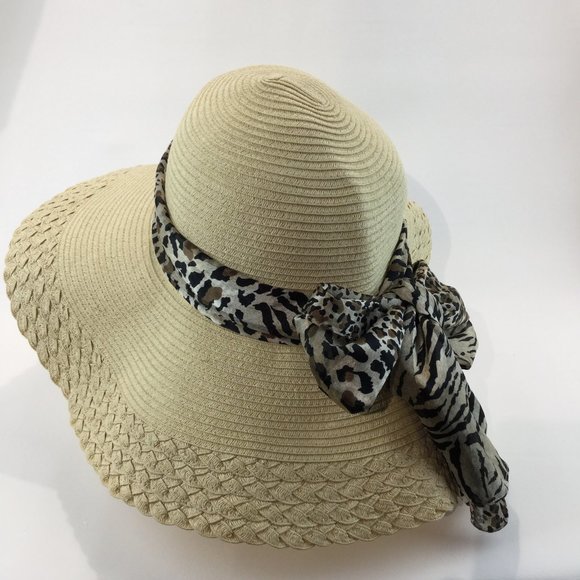 Shade Shack animal print ribbon flooy hat - Picture 1 of 5